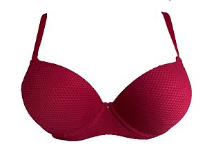 SUTIÃ MEIA TAÇA EM TECIDO TRABALHADO