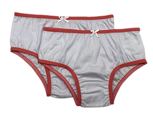 KIT COM DUAS CALCINHAS - BRANCO/BRANCO