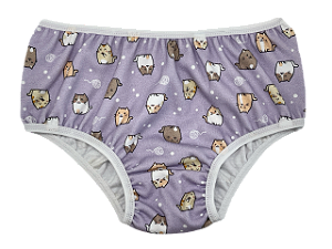 CALCINHA GATINHOS LILÁS