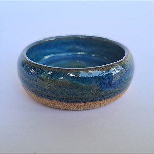Mini Bowl Temperinho Azul 20ml com esmalte no exterior