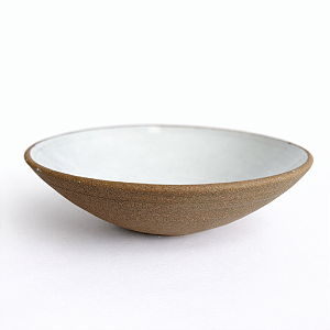 Prato meia lua branco para sopas, massas e saladas