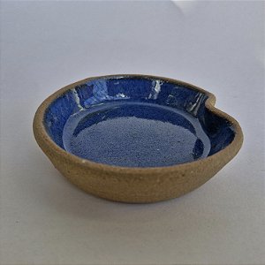 Mini bowl azul amassado 80ml para petiscos