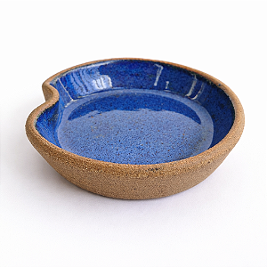 Mini bowl azul amassado 80ml para petiscos