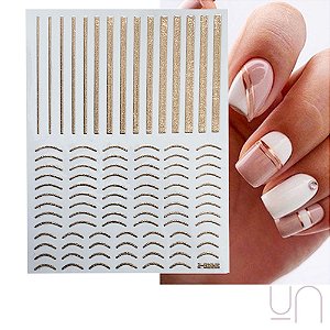 Adesivo Meia Lua para Unhas Nail Art