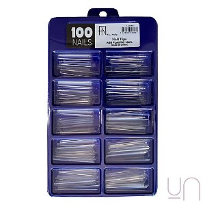 Tips Curvatura C EXTRA LONGA  Alongamentos de Unhas 100un