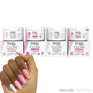 Gel Glitter Glow Hard Beltrat 30g - Unhas De Gel Alongamento