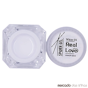 Spider Gel Real Love Branco 10ml