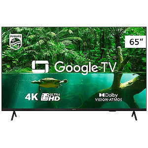 Smart TV 65" UHD 4K Philips 65PUG7408/78, Google TV, HDR10+, Dolby Vision, Dolby Atmos