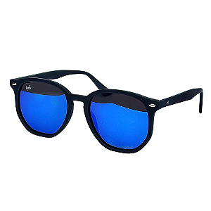 Óculos de Sol UP! Pontal do Atalaia Preto com Lentes Espelhadas | UV400