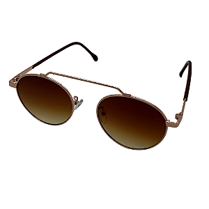Óculos de Sol Up! Cali Gold com Lente Marrom Degradê | UV400