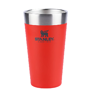 Copo Térmico Stanley Beer Pint 473 mL Flame Red Sem Tampa
