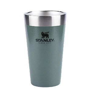 Copo Térmico Stanley Beer Pint 473 mL Hammertone Green Sem Tampa