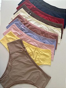 KIT CALCINHA PALA ALTA POLIAMIDA (10 UND)