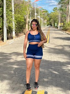 Conjunto Short Canelado Premium Feminino