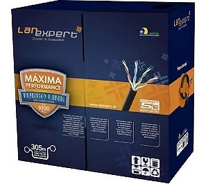 CABO DE REDE LAN EXPERT CAT5 CMX PRETO - 305MTS