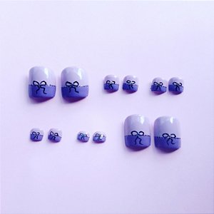 Unhas de laço para os pés c/12