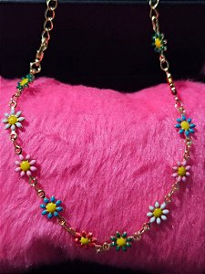 Pulseira margarida colorida