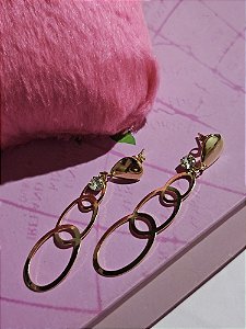 Brincos três aneis
