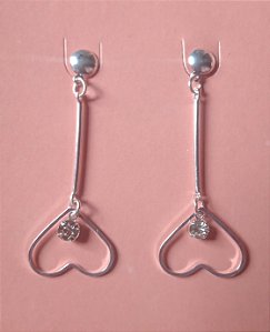 Brincos de coração