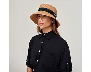 Chapéu de Palha UV Com Proteção Solar Cap-Ferrat cor Kaki - UVLine