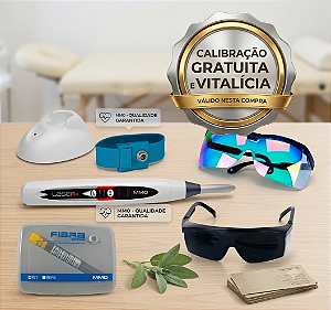 Laser Duo MMO Laser terapêutico Odontológico + Pulseira Ilib + Kit Fibras