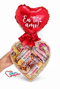 Cesta Coração Chocolate