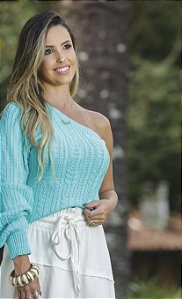 Blusa Tricot Ombro Só