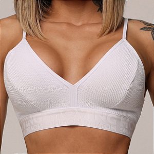 Top Milano Elástico X - Jacquard Branco