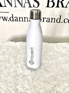 Garrafa inox Dannas Brand Branca;
