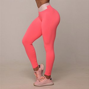Legging Elástico "X" - Peach Neon
