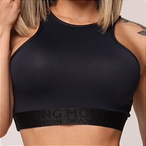 Top Torino Preto c/ Elastico Preto