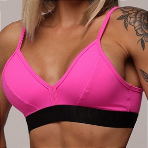 Top Milano Elástico X - Rosa Neon