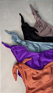 Top Shine Um Ombro Só Cirrê - Várias Cores