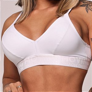 Top Milano Elástico X - Branco Liso