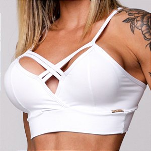 Top Double Strappys Branco