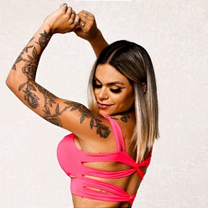 Top Creta Rosa Fluor Neon