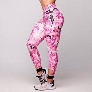 Legging V Inside - Estampa Pink Graffity
