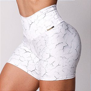 Shorts Jump c/ Empina Bum-Bum Estampa Broken White Lilac