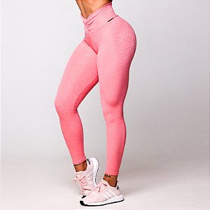 Legging Jump Fru-Fru Tradicional - Jacquard Texturizado em Alto Relevo Flowers