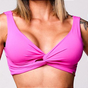 Top Nó Cruzado Denali Rosa Barbie