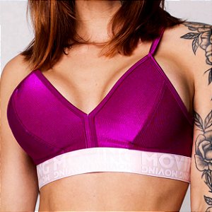 Top Milano c/ Elasticos Cirrê Texturizado Fúcsia Style