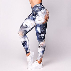 Legging Jump FruFru c/ Empina Bum-Bum - Estampa Ocean Nights