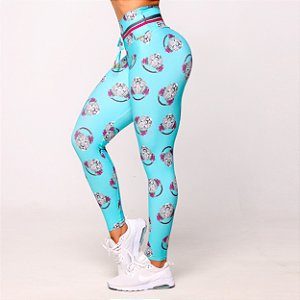 Legging Moving Chapa-Barriga Laço c/ Empina Bum-Bum - Estampa Beat