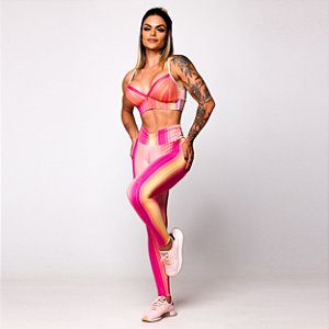 Conjunto Ziper c/ Legging Jump FruFru Tradicional - Estampa Hot Stuff