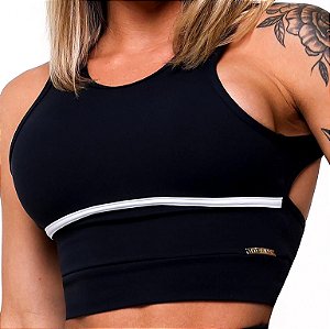 Cropped Seams Preto