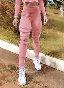 Legging Montaria Athleisure Winter Mood Zero Transparência Rosa Mescla | Varias Cores
