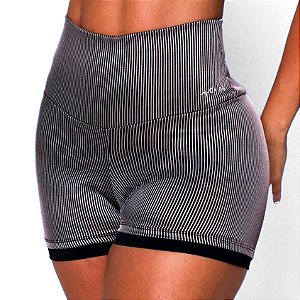 Shorts Gym Zero Transparência Jacquard Estampa Retrô Fit Cyber Lines