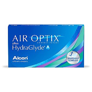 Lentes de Contato Alcon Air Optix Plus Hydraglyde - Para Miopia