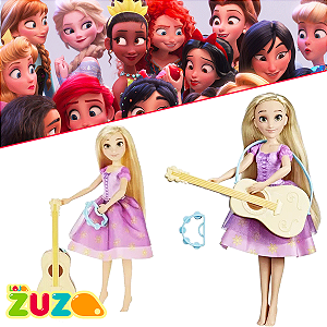 Boneca Princesa Rapunzel e o Violão Disney F3391 Hasbro