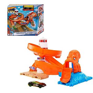 Pista Hot Wheels - City Downtown - Aquarium Attack - Mattel